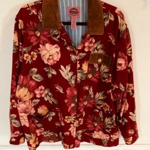 Cambridge Floral Jacket 100% cotton size large